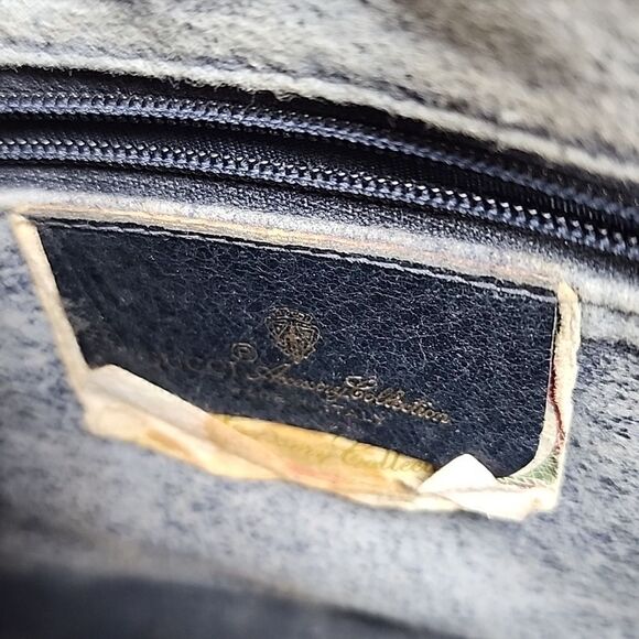 Authentic Vintage Gucci Sherry Blue Red Monogram Crossbody Purse Bag - Picture 4 of 10